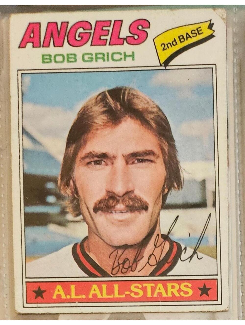 1977 Topps #521 Bob Grich - Angels - as is
